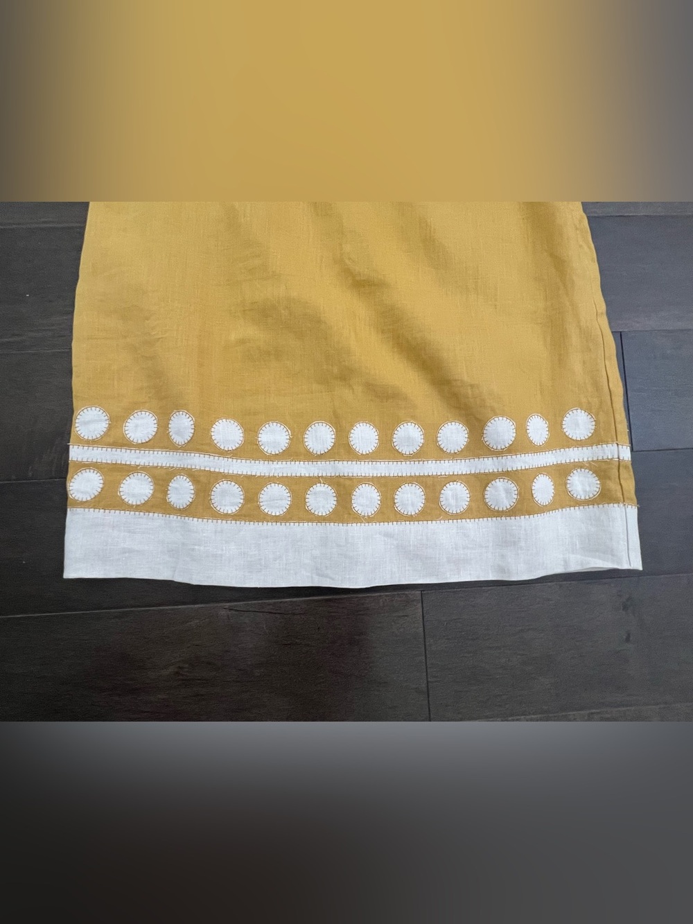 100 % Linen Boden Mustard Yellow Linen Dress - Picture 5 of 14
